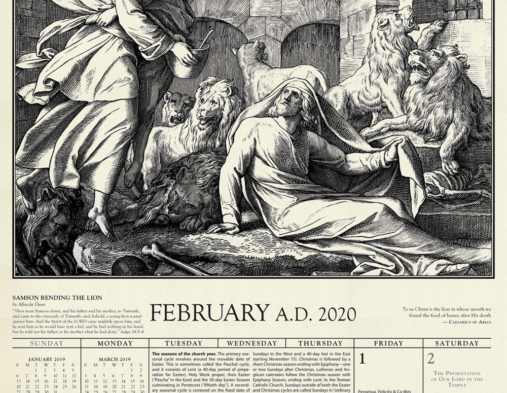Anno Domini The 2021 St. James Calendar